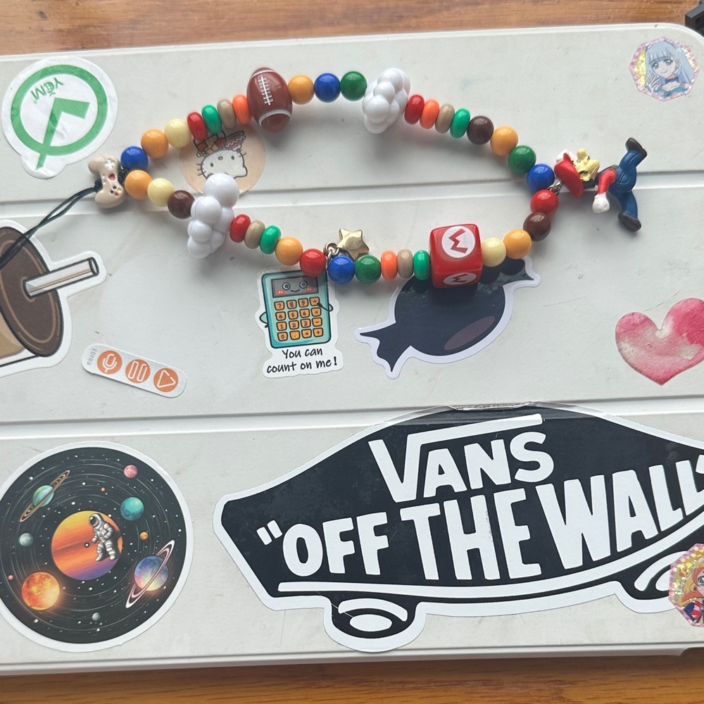 Colorful Mario kart phone charm